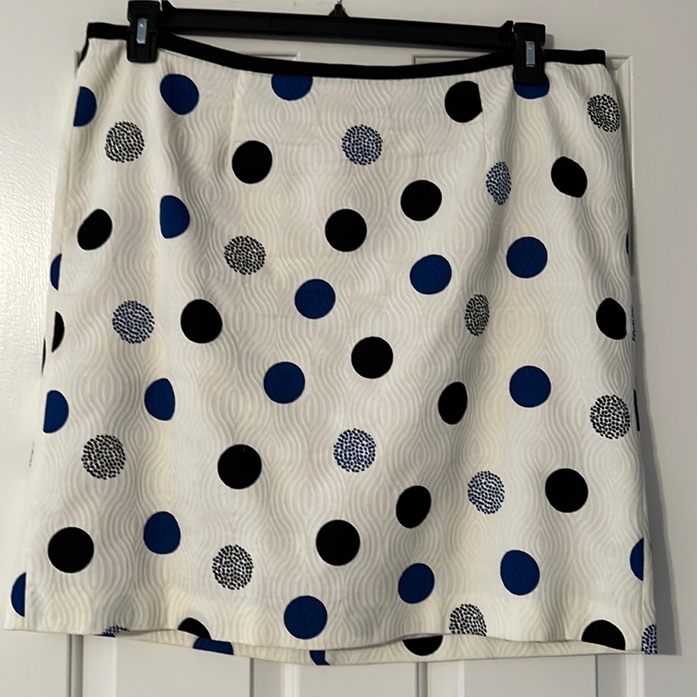 Talbots polka dot skirt